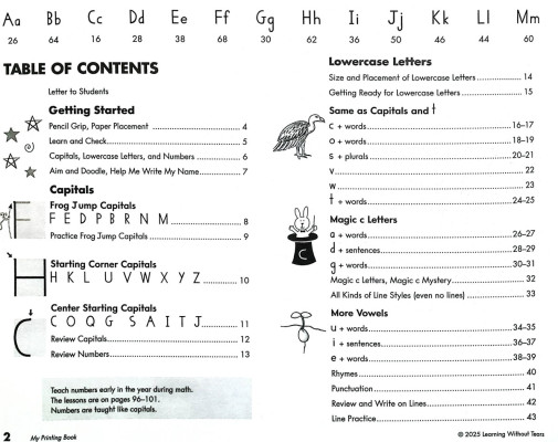 Handwriting Without Tears - My Printing Book Student Workbook (2025 Edition) - Image 2