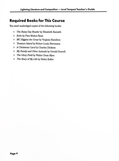 Lightning Literature - Lightning Literature & Composition Level Tempest (Teacher Guide) - Image 3