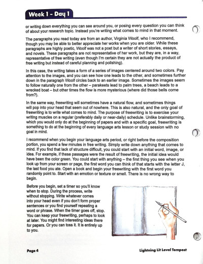 Lightning Literature - Lightning Literature & Composition Level Tempest (Student Workbook Volume 1) - Image 5