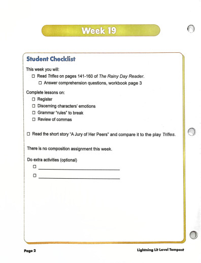 Lightning Literature - Lightning Literature & Composition Level Tempest (Student Workbook Volume 2) - Image 3