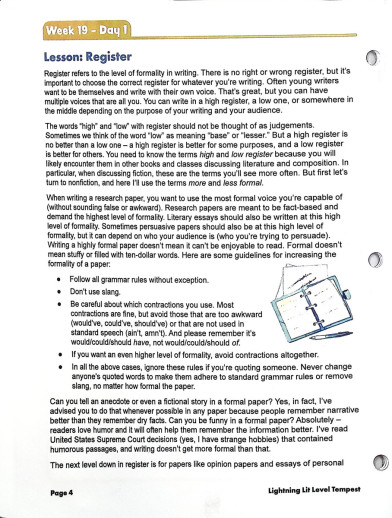 Lightning Literature - Lightning Literature & Composition Level Tempest (Student Workbook Volume 2) - Image 5