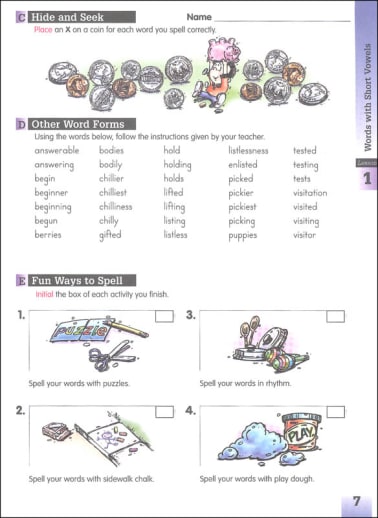 A Reason For Spelling - Student Workbook C - Image 2