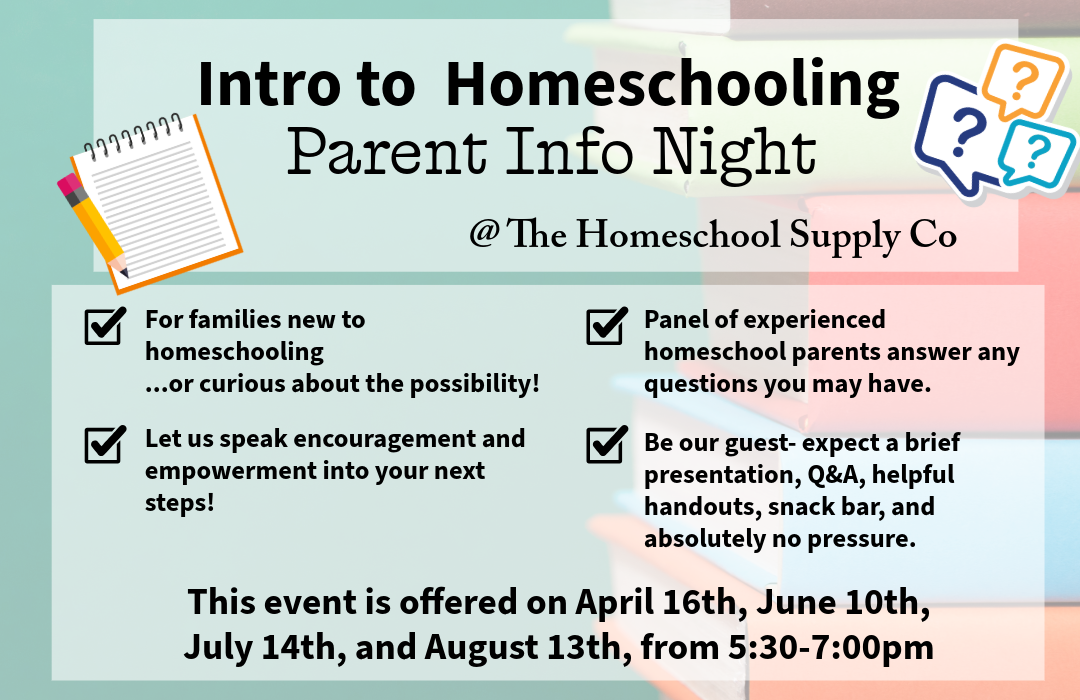 Exciting Upcoming Events For Homeschoolers At Homeschool Supply Co!