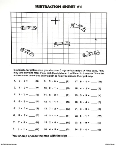 MindWare - Subtraction Secrets (Math Mosaics) - Image 2