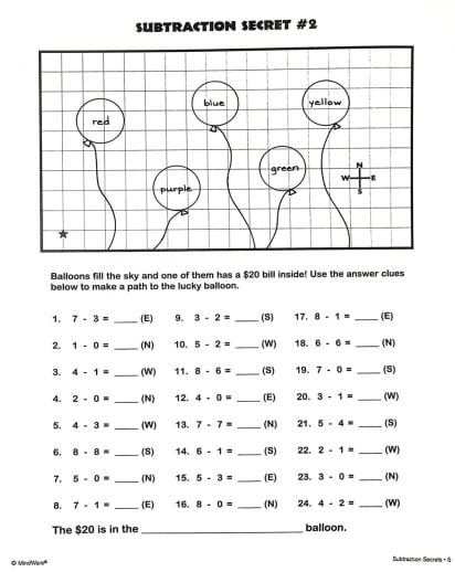 MindWare - Subtraction Secrets (Math Mosaics) - Image 3