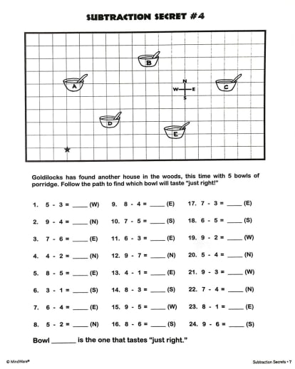 MindWare - Subtraction Secrets (Math Mosaics) - Image 4