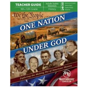 MasterBooks - One Nation Under God (Teacher Guide) With Student Worksheets