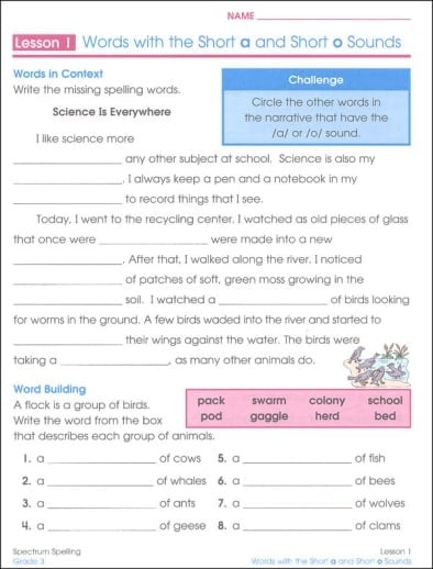 Spectrum Spelling (Grade 3) - Image 4