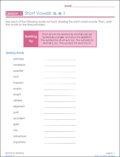 Spectrum Spelling (Grade 5) - Image 4