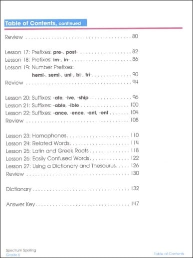 Spectrum Spelling (Grade 6) - Image 2