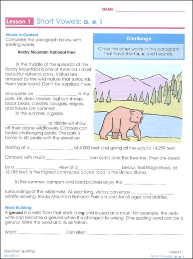 Spectrum Spelling (Grade 6) - Image 4