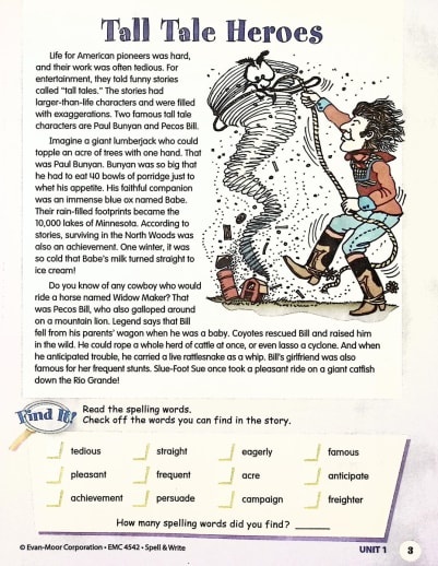 Evan-Moor Skill Sharpeners Spell & Write (Grade 6) - Image 2
