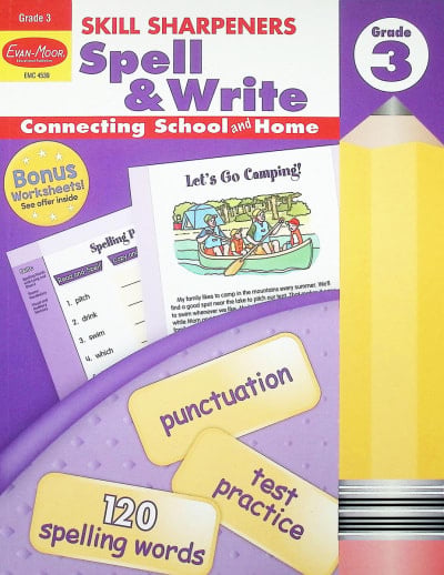 Evan-Moor Skill Sharpeners Spell & Write (Grade 3)