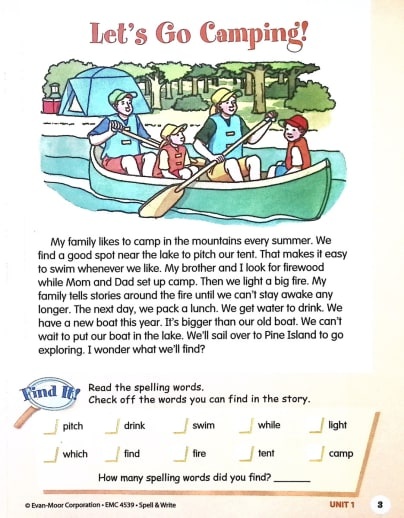 Evan-Moor Skill Sharpeners Spell & Write (Grade 3) - Image 2