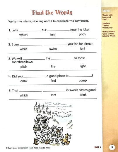Evan-Moor Skill Sharpeners Spell & Write (Grade 3) - Image 3