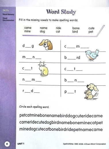 Evan-Moor Skill Sharpeners Spell & Write (Grade 2) - Image 4