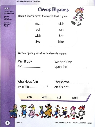 Evan-Moor Skill Sharpeners Spell & Write (Grade 1) - Image 5
