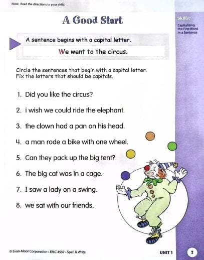 Evan-Moor Skill Sharpeners Spell & Write (Grade 1) - Image 6