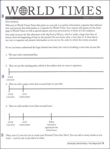 MasterBooks - Elementary World History, You Report! (Teacher Guide) - Image 2