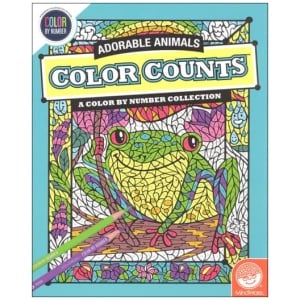 MindWare - Color By Number: Color Counts (Adorable Animals)