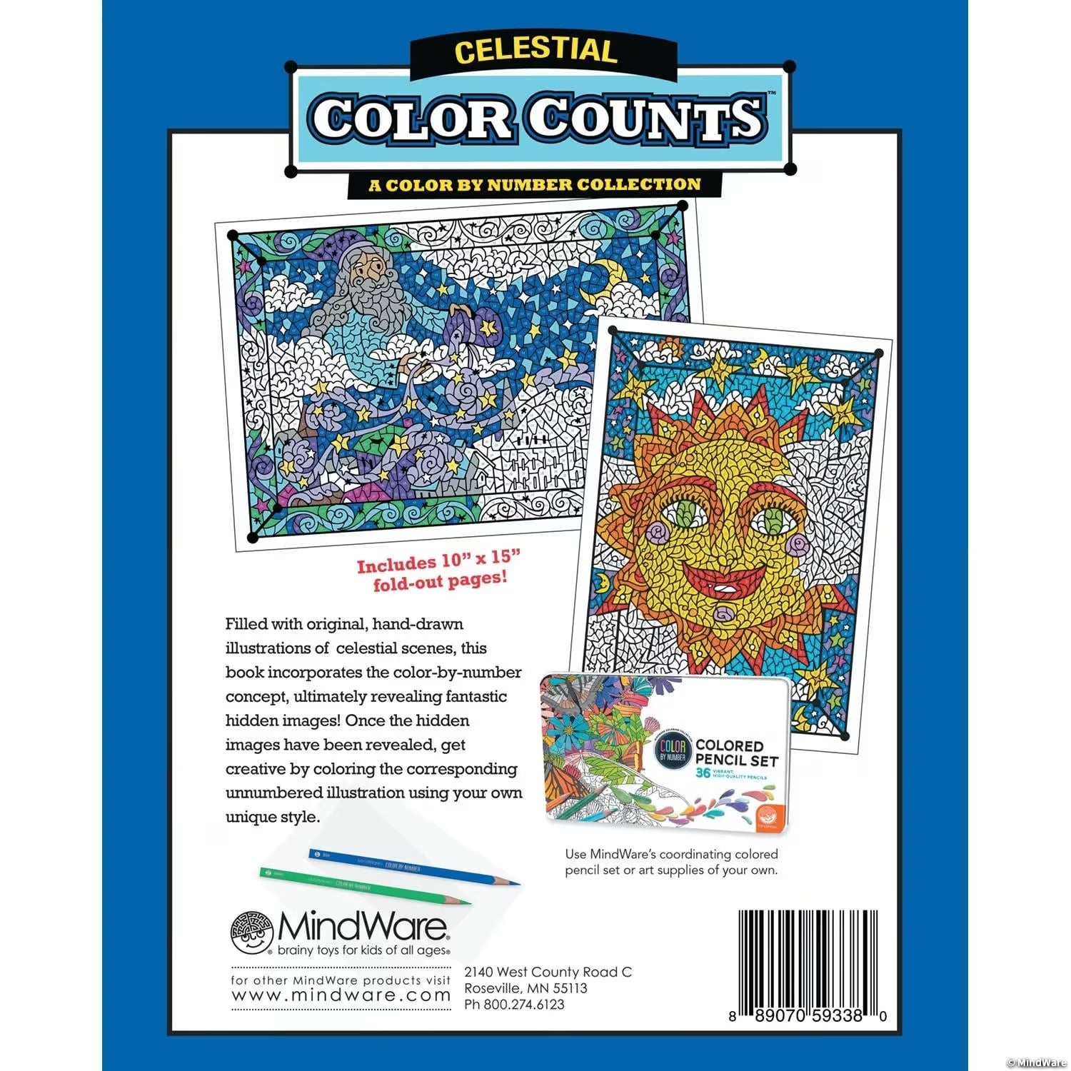 MindWare - Color By Number: Color Counts (Celestial) - Image 2