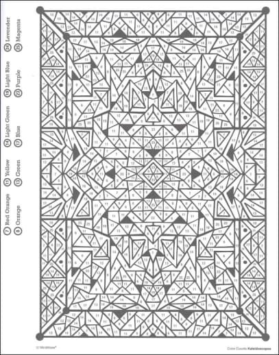 MindWare - Color By Number: Color Counts (Kaleidoscopes) - Image 3