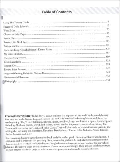 MasterBooks - The World's Story 1: The Ancients (Teacher Guide) - Image 3